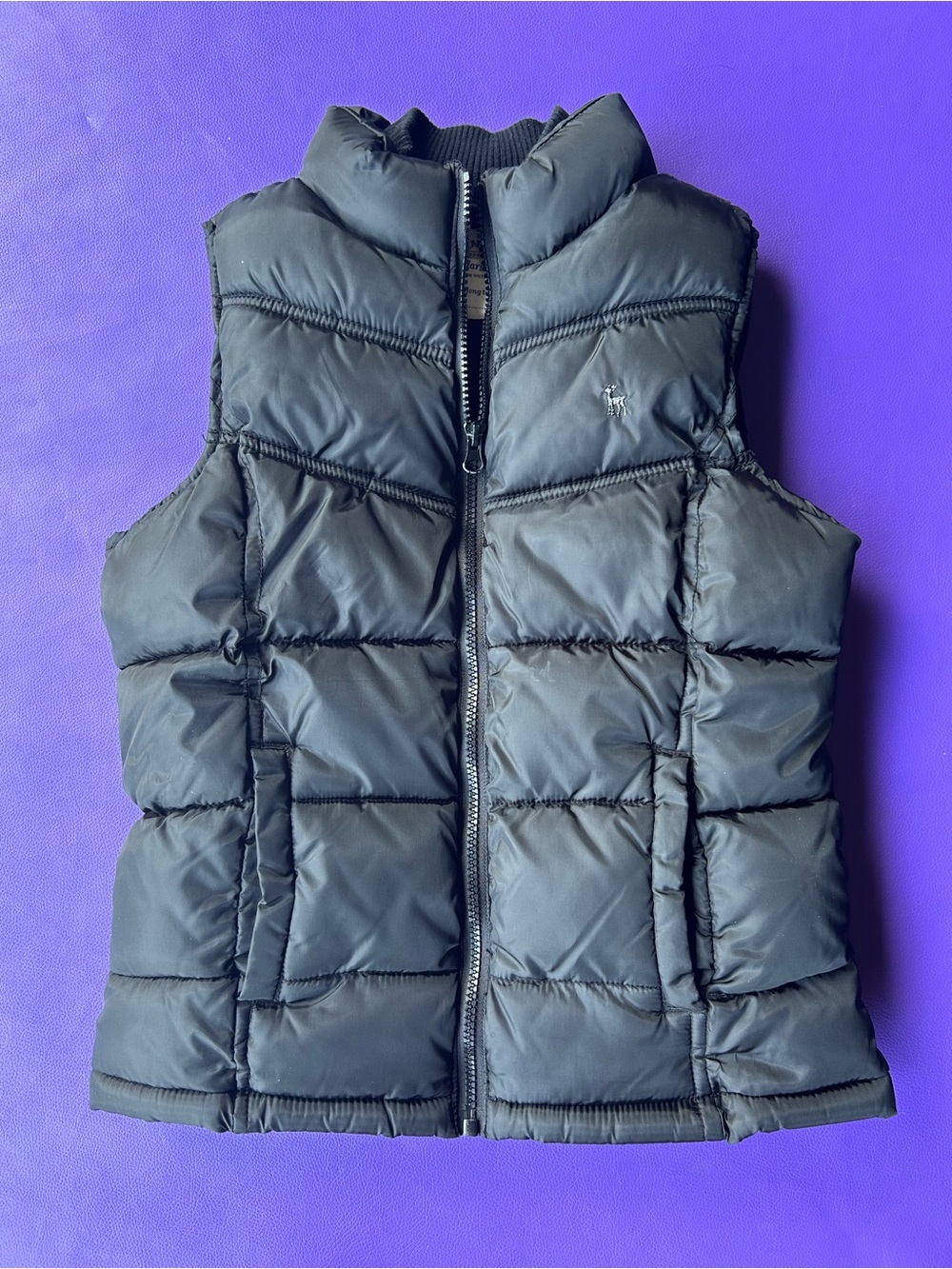 Old Navy Girls Black Puffer Vest